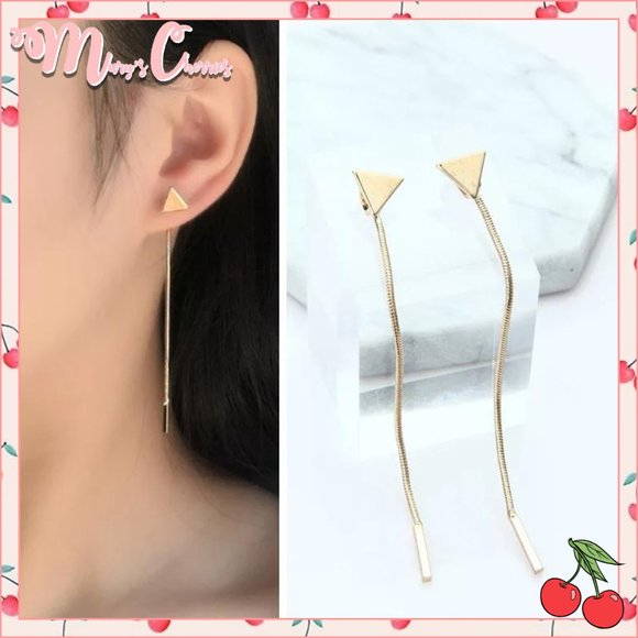 🍒2/$25 Triangle Dangle Ear Jackets - Picture 1 of 3